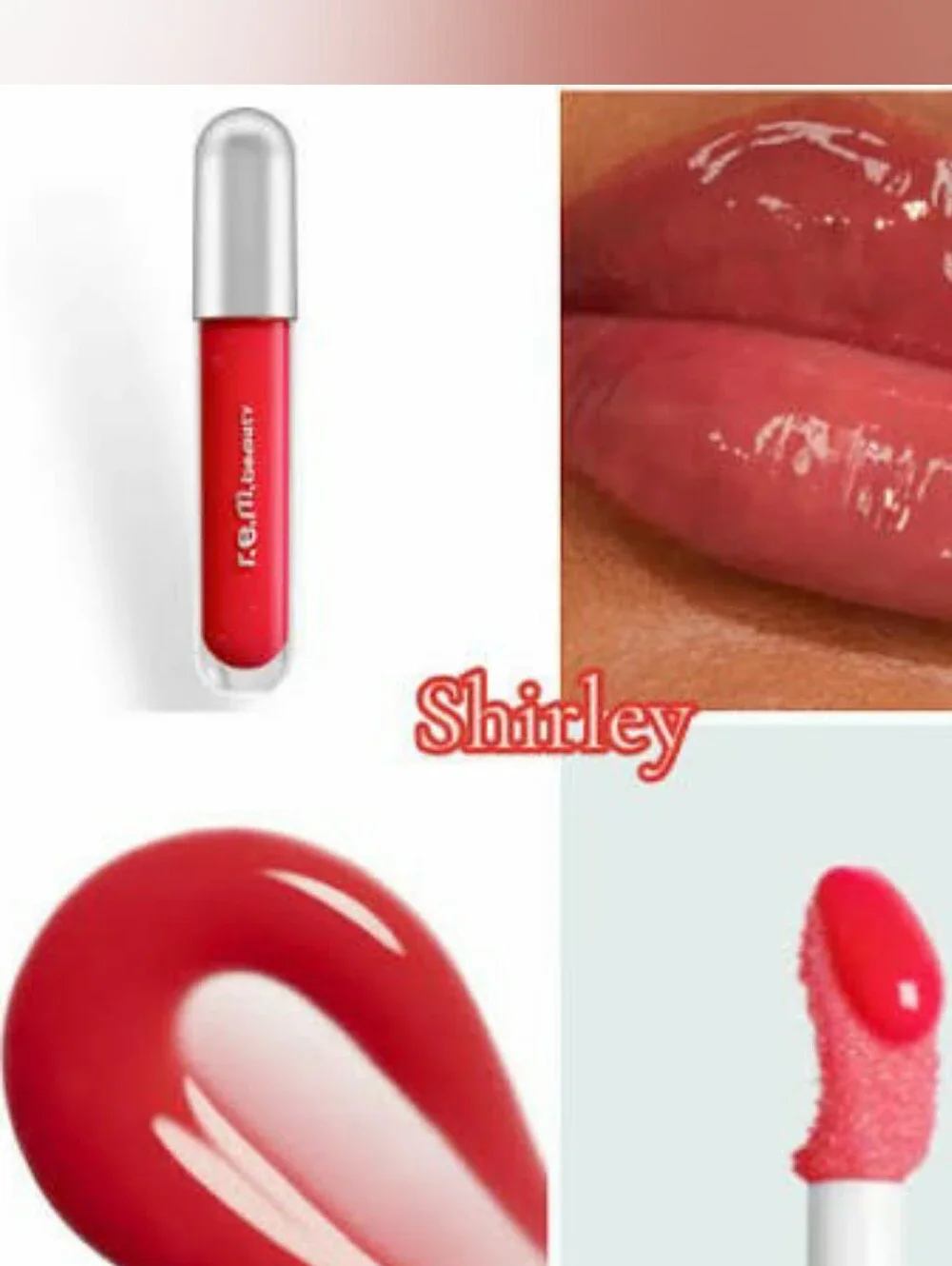 🍒Lip Need🍒BNIB REM Beauty By Ariana Grande Fullsize SHIRLEY Glossy Lip Balm!